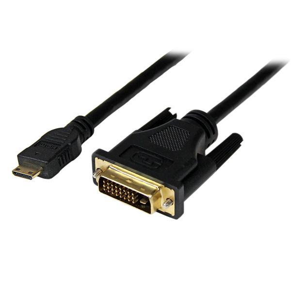 StarTech 1m Mini HDMI To DVI D Cable M M HDCDVIMM1M CCL