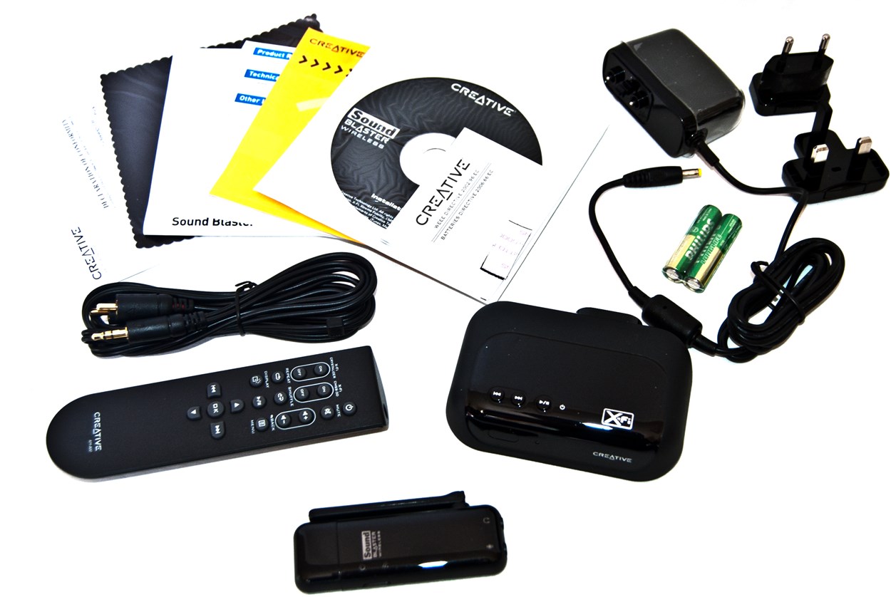 Creative Sound Blaster Wireless Music System - Package Contents