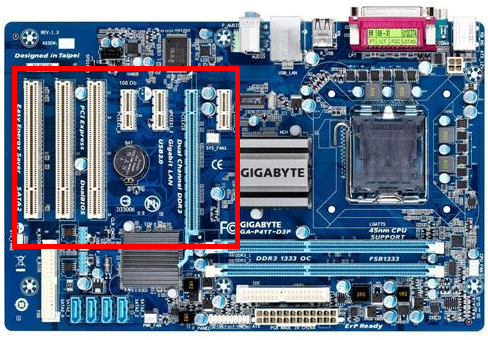 Motherboard PCI and PCI-Express Expansion