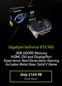 Gigabyte NVIDIA GeForce GTX 960 2GB Graphics Card