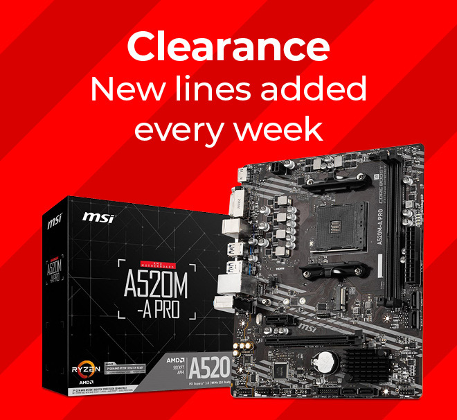 New Clearance lines added every week.