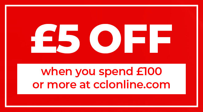 £5 off when you spend £100 or more.