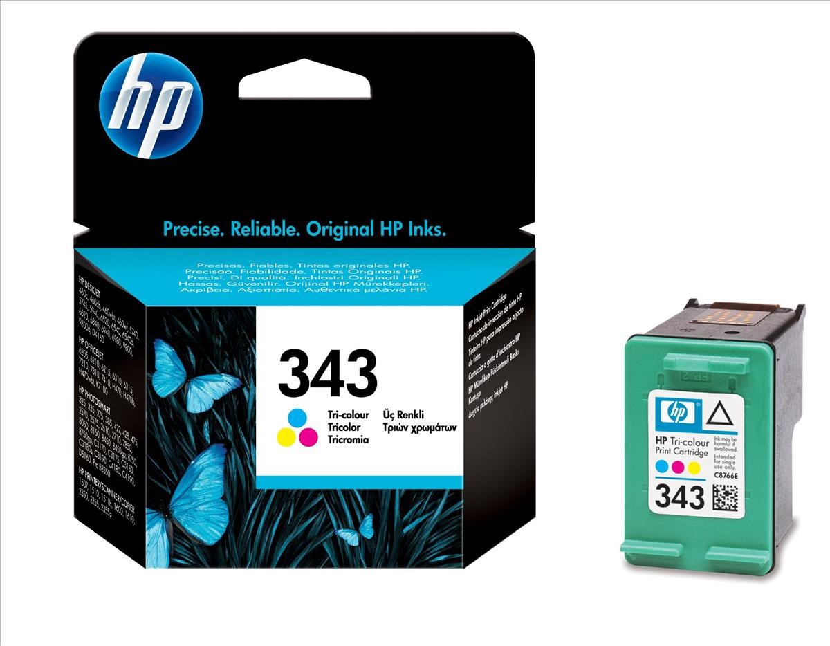 HP 343 Tri-colour Ink Cartridge (7ml) For Deskjet 5740/deskjet