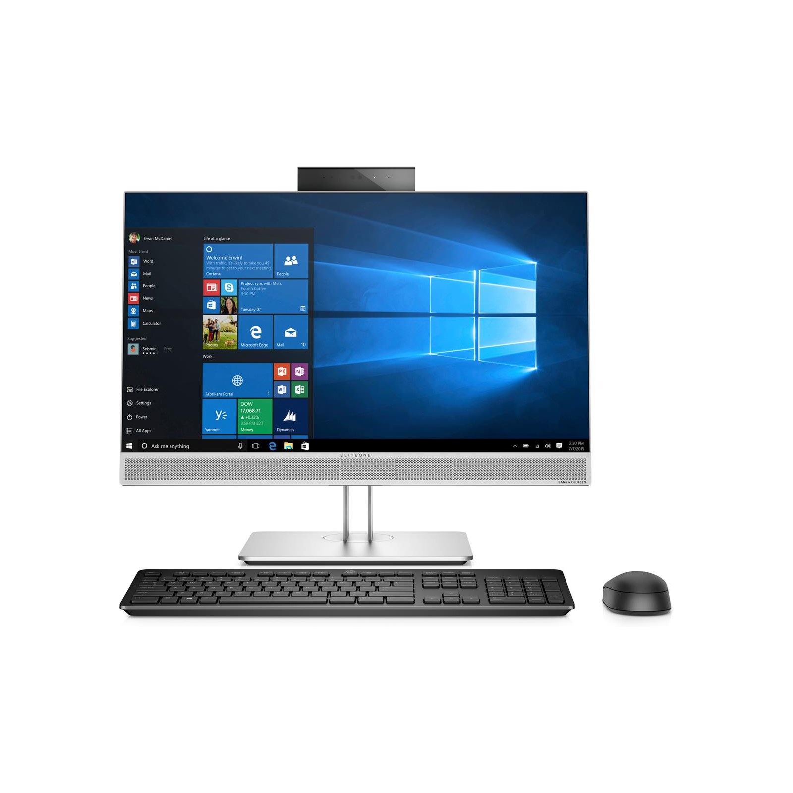 HP EliteOne 800 G3 (23.8 inch Touchscreen) All-in-One PC Core i5 (7500 ...