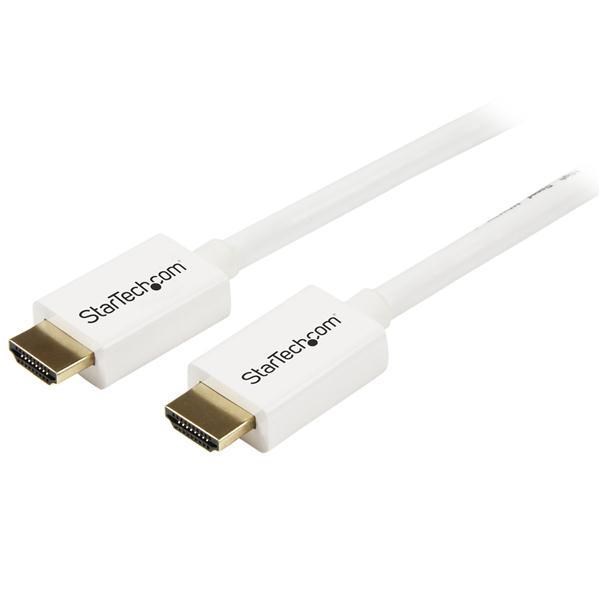 Photos - Cable (video, audio, USB) Startech.com 3m  White CL3 In-wall High Speed HDMI Cable - HD3MM3 (10 feet)
