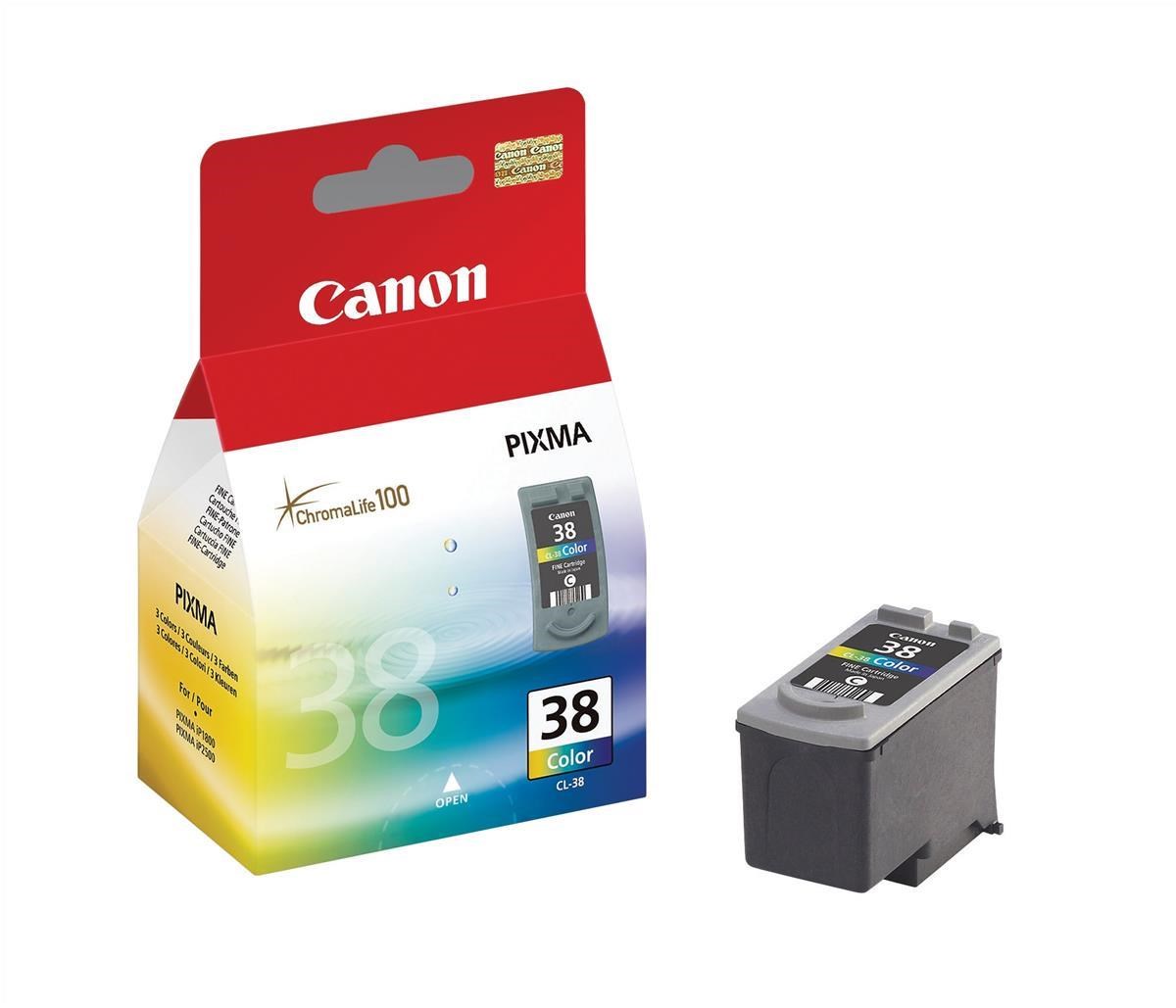 Canon CL-38 (Yield: 207 Pages) Cyan/Magenta/Yellow Ink Cartridge