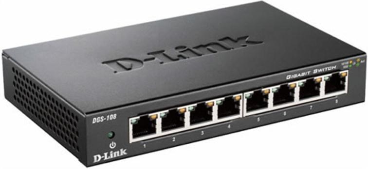 DLink DGS-108 8-Port Gigabit Mini Switch