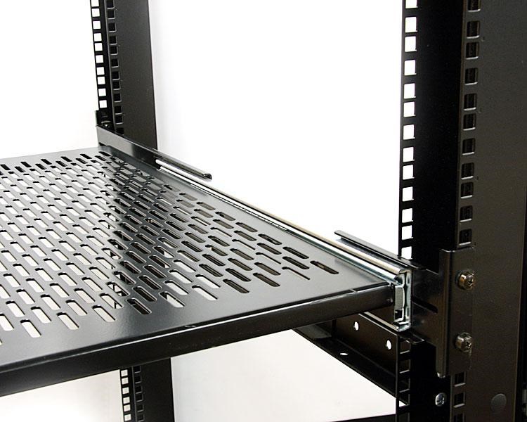 StarTech.com 19 inch Vented Adjustable Depth Sliding Server Rack ...