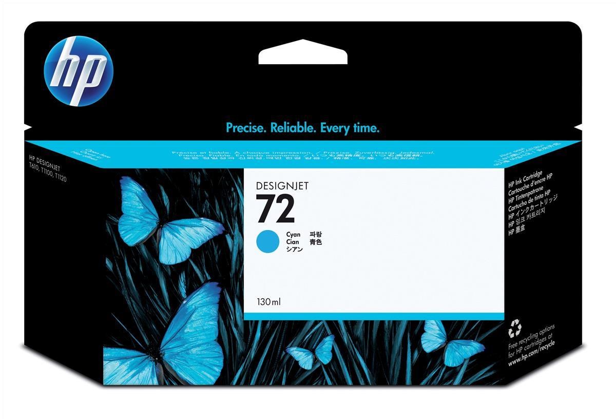 HP C9371A/72 Ink Cartridge Cyan 130ml For HP DesignJet T 1100/1200/130