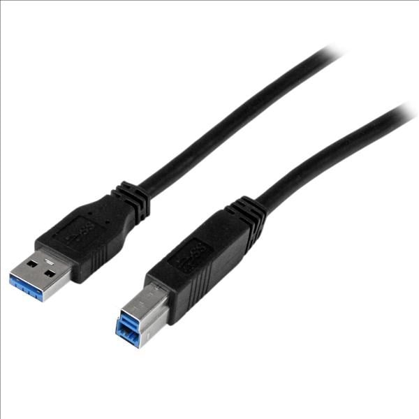 Photos - Cable (video, audio, USB) Startech.com (2m) Certified SuperSpeed USB 3.0 A to B Cable - M/M USB3CAB2 