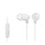 Sony MDR-EX15AP Headphones (White) with In-Line Microphone