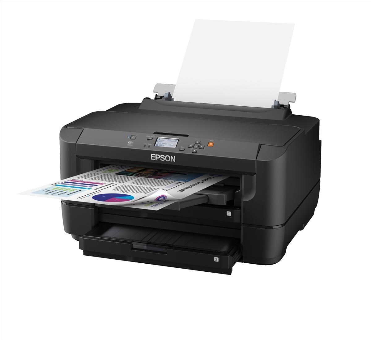 Epson Workforce Wf 7110dtw A3 Colour Inkjet Wireless Printer 56cm Mono Lcd 18ppm Mono Iso 9909