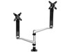 StarTech.com Dual Monitor Mount with Full-Motion Arms - Stackable