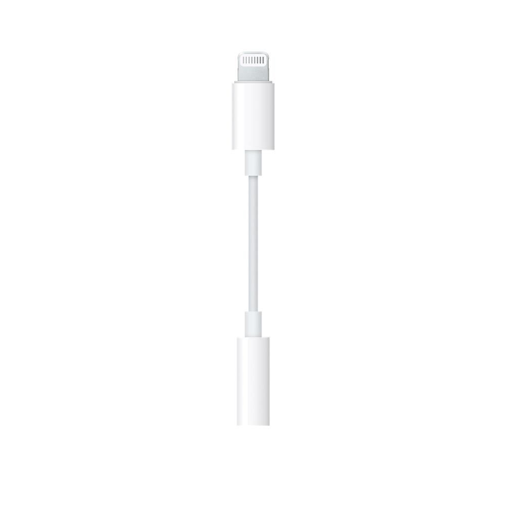 Photos - Cable (video, audio, USB) Apple Lightning to 3.5mm Headphone Jack Adaptor  MMX62ZM/A (White)