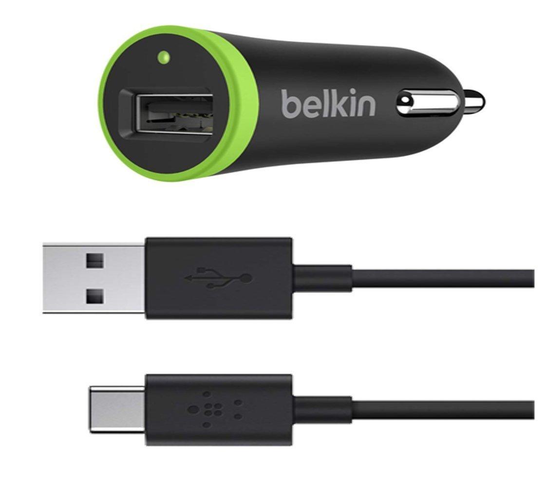 Belkin USB Type C Car Charger Unit with Removable USB-C Charge & Sync ...