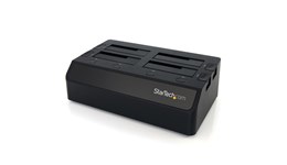 StarTech.com USB 3.0 to 4-Bay SATA 6Gbps Hard Drive Docking Station with UASP and Dual Fans - 2.5/3.5in SSD / HDD Dock