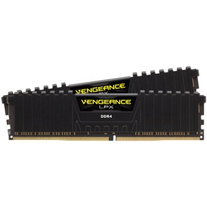 Corsair Vengeance LPX 16GB (2 x 8GB) Memory Kit PC4-28800 3600MHz DDR4 DIMM C18 (Black)