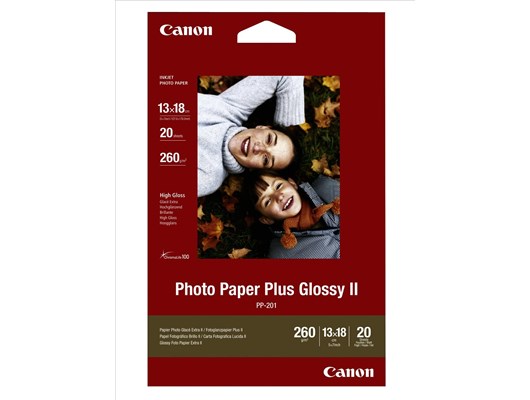 Canon Photo Paper Plus Glossy II PP-201 (A4) 265g/m2 Photo Paper (White ...