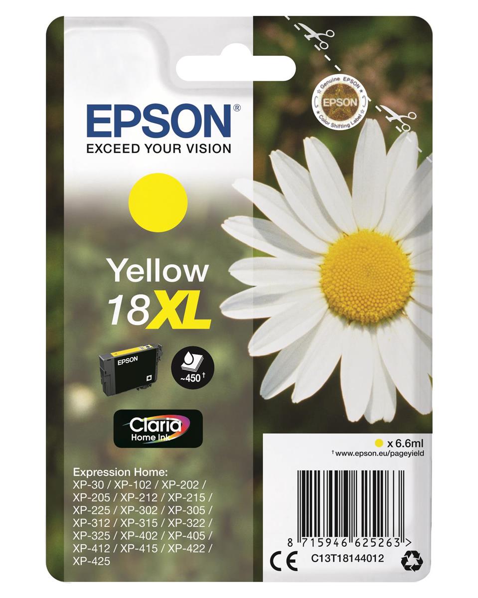 Epson Daisy 18XL Series T1814 Yellow Ink Cartridge (Yield 450 Pages) RS ...