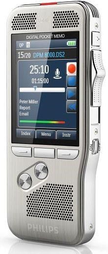 Philips Pocket Memo DPM 8100 Dictation Machine (Silver)