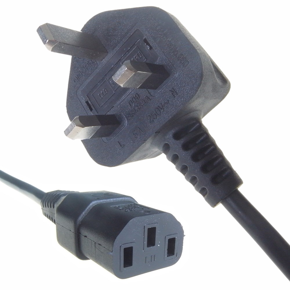 Connect Gear 1.8m Mains Power Cable, UK To C13