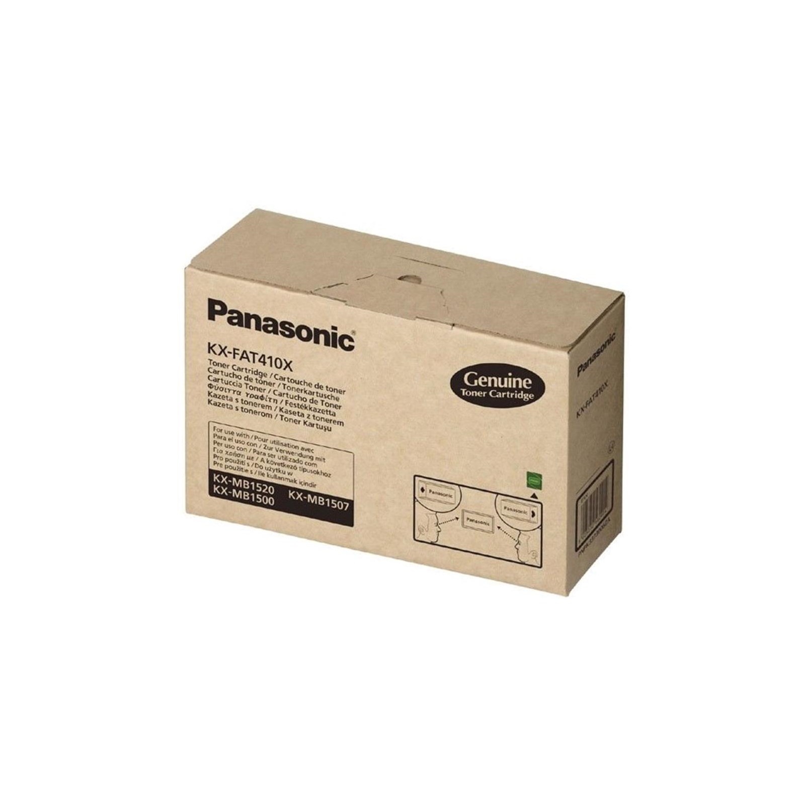 Panasonic KX-FAT410X Toner Cartridge for WORKiO KX-MB1520 Mono Laser ...