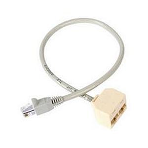 Photos - Cable (video, audio, USB) Startech.com  RJ-45 Cable Adaptor (Beige) RJ45SPLITTER (0.33m)