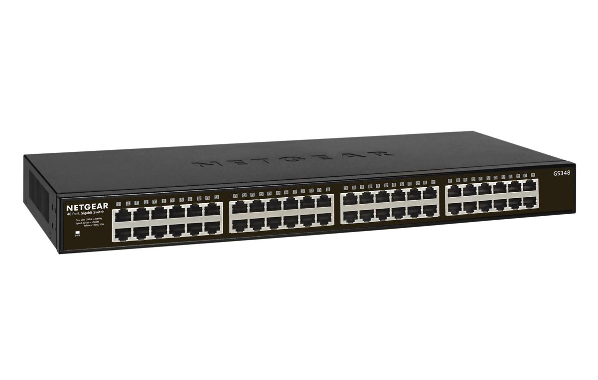 Netgear GS348 SOHO 48-Port Gigabit PoE Switch - GS348-100EUS | CCL