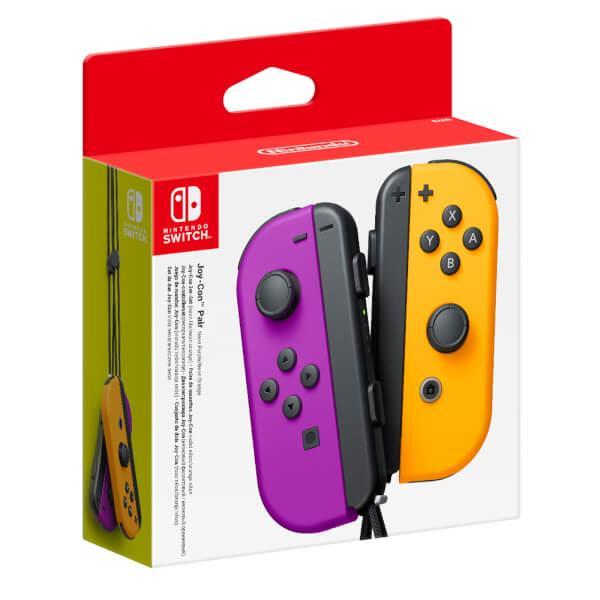 Joy-con pair neon purple / neon orange 2024