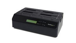 StarTech.com 4 Bay USB 3.0 eSATA to SATA Standalone 1:3 Hard Drive Duplicator Dock