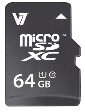 V7 64gb Uhs 1 Micro Sd Card Vamsdx64guhs1r 2e Ccl Computers