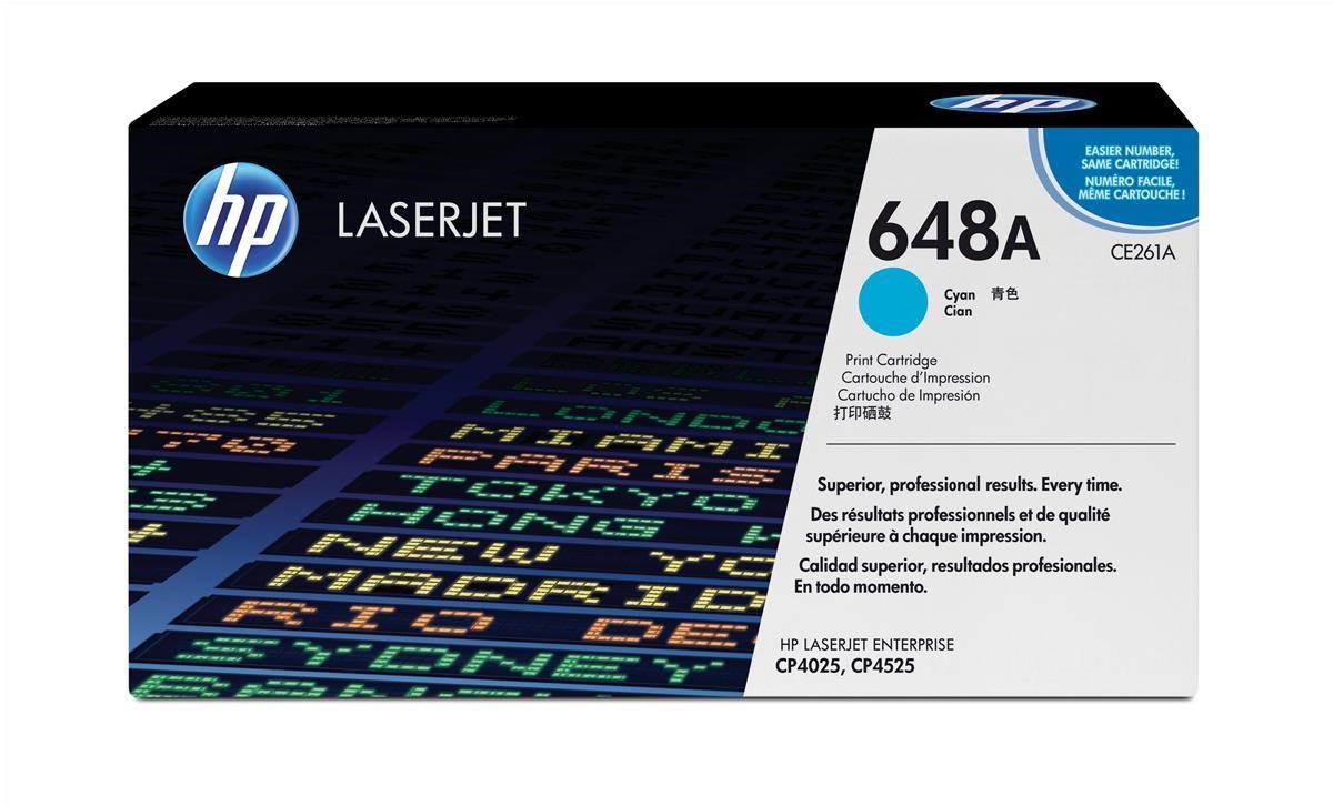 HP CE261A (648A) Toner cyan, 11K pages