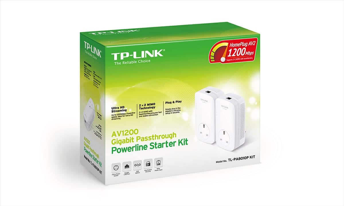 Tp Link Av10 Powerline Kit With Passthrough Tl Pa8010pkit Ccl Computers