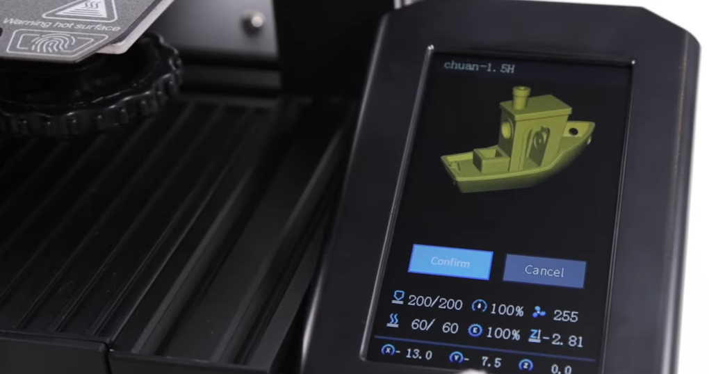 3D printer interface and UI