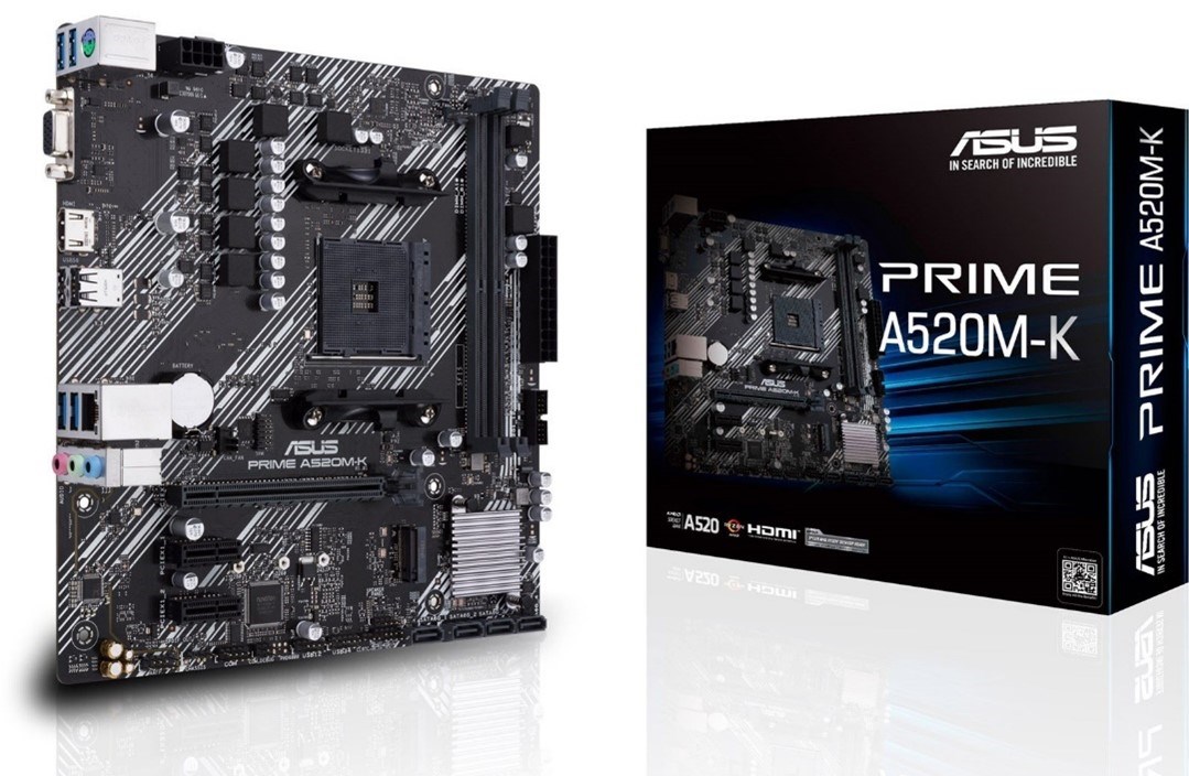 ASUS Prime A520M-K AMD Socket AM4 Motherboard