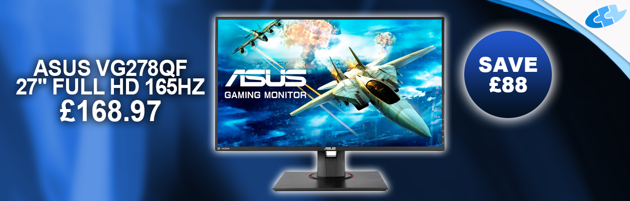 ASUS VG278QF 27in Full HD 165Hz Gaming Monitor