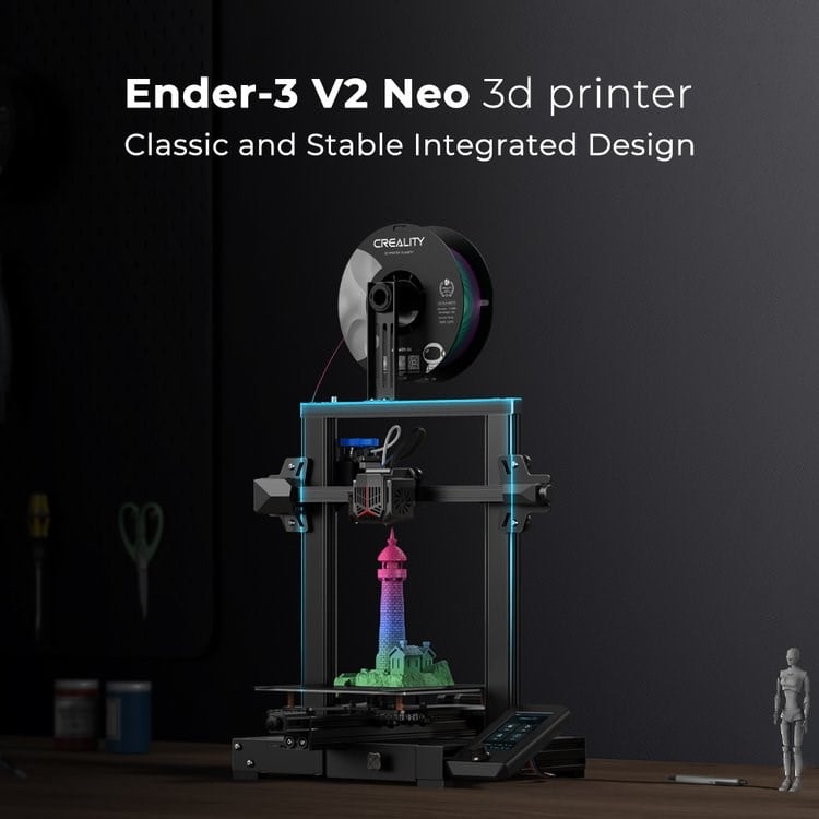 Creality Ender-3 V2 Neo for beginners and entry level enthusiasts