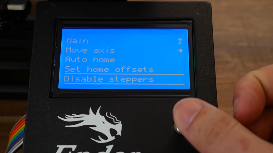 Disabling the steppers