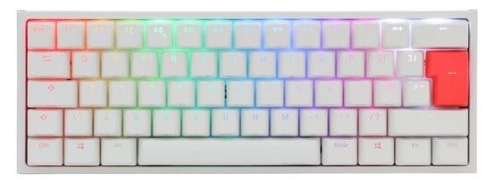 Ducky 60 Mechanical Keyboard White Aesthetic