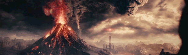 Gollum Middle Earth Erupting Volcano