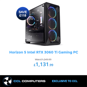 Horizon 5 Intel RTX 3060 Ti Gaming PC