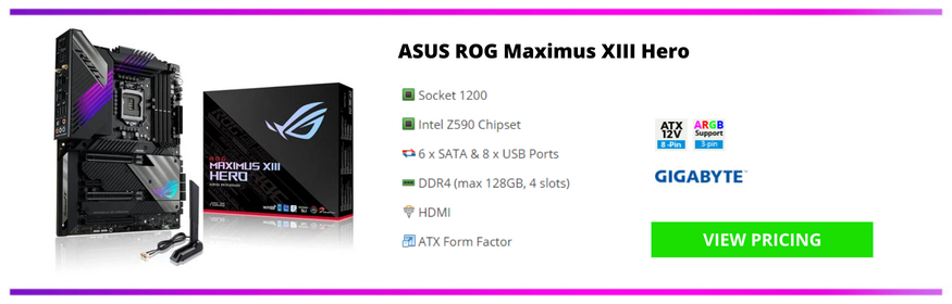 ASUS ROG Maximus XIII Hero Motherboard