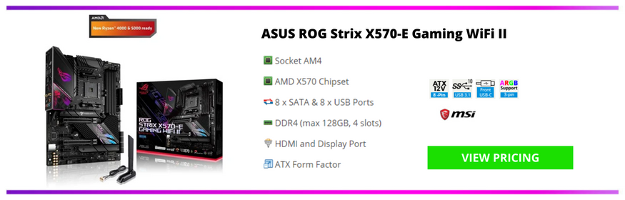ASUS ROG Strix X570-E Gaming WiFi II Motherboard