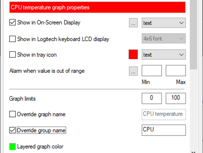 Override Group Name Settings MSI Afterburner