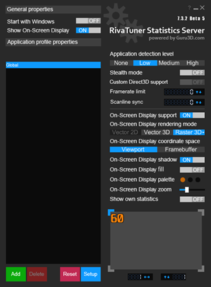 Rivatuner Preferences And Properties