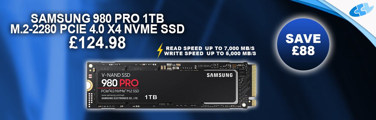 Samsung 980 PRO 1TB M.2-2280 PCIe 4.0 x4 NVMe SSD