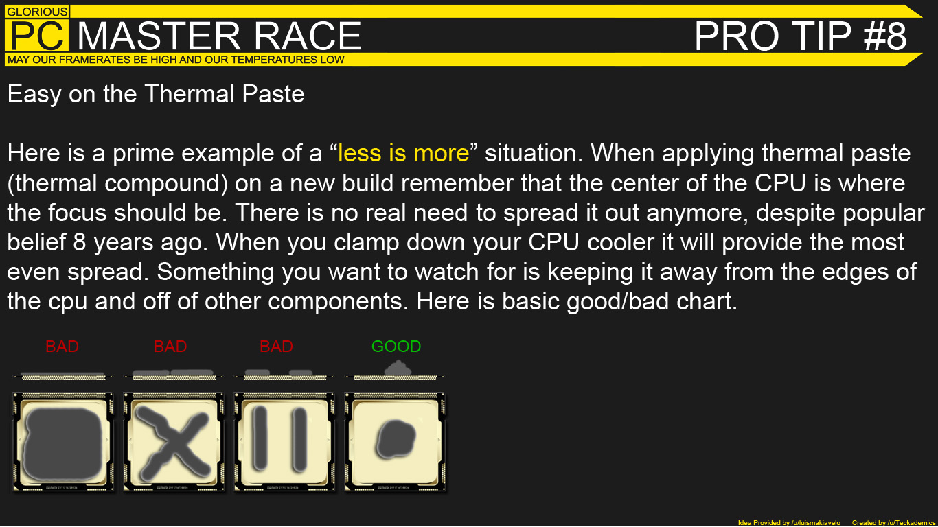 Less Is More: Thermal Paste