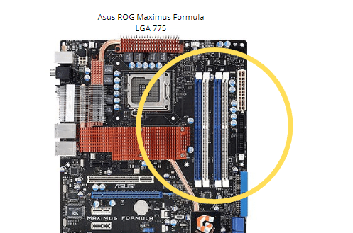 ASUS ROG RAM memory slots