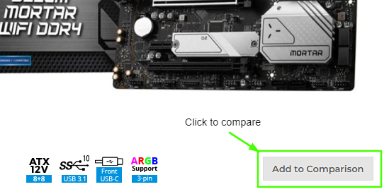 Comparing motherboards