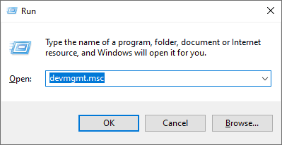 devmgmt.msc Dialog Box